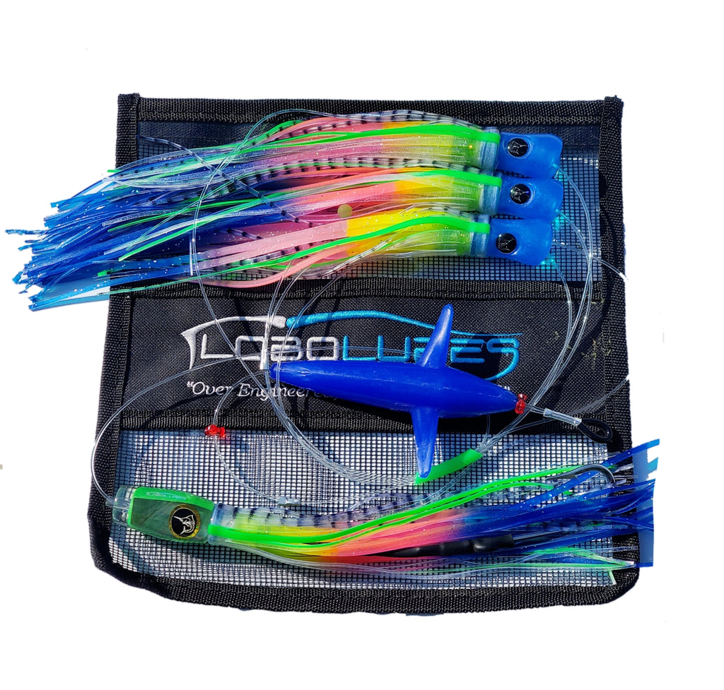 Lobo Lures #224 Maverick Tropic UV Rainbow Big Game Fishing Daisy Chain