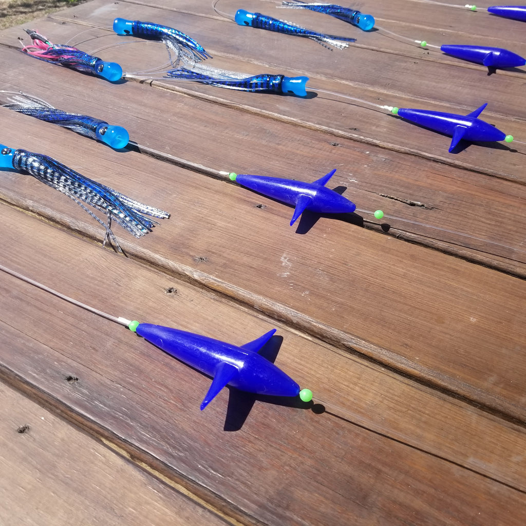 lobo-sportfishing - Lobo Lures 36" Skipjack UV Hybrid Blue Silver Mackerel Splash Spreader Bar - Lobo Lures - Spreader Bars