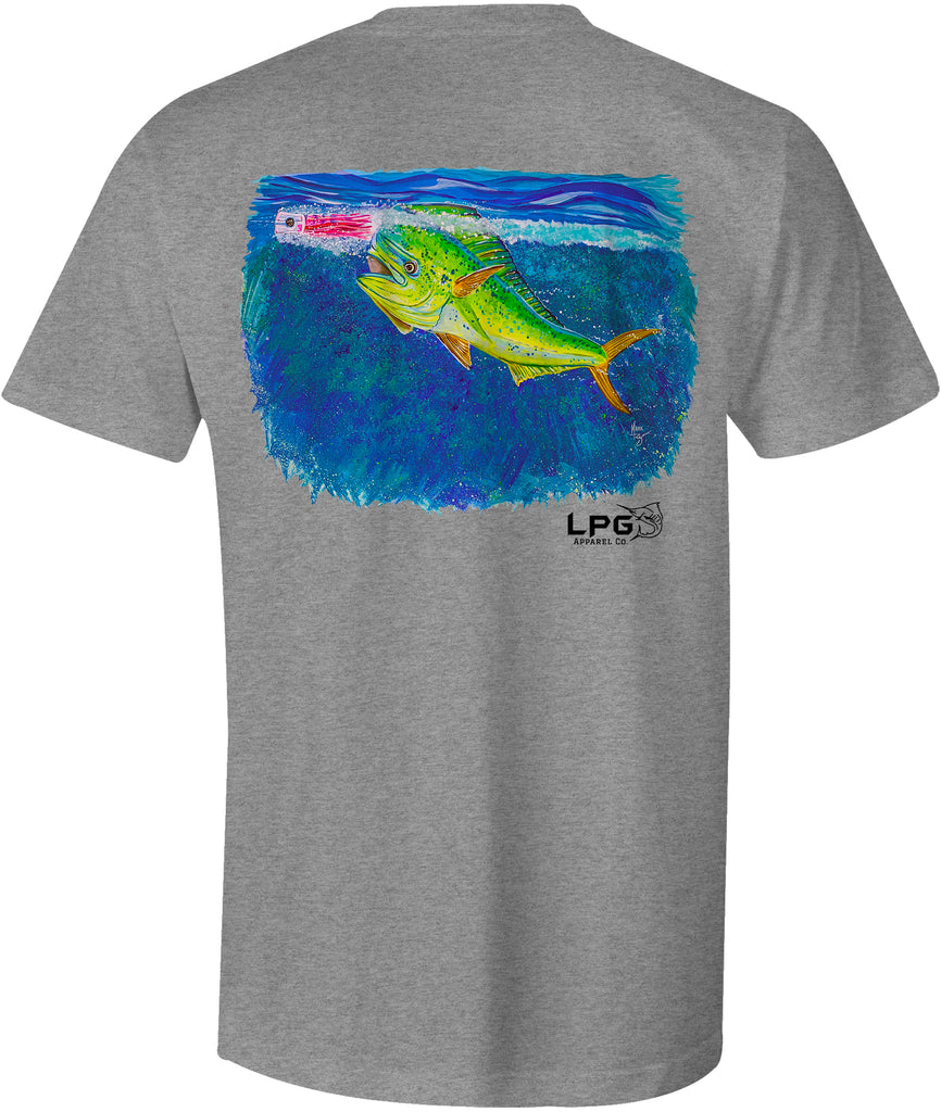 LPG Apparel Co. Screamin' Mahi T-Shirt Fishing T-shirt, Offshore fishing Tee, Offshore fishing t-shirt, Fishing apparel, Christmas Fishing t-shirt