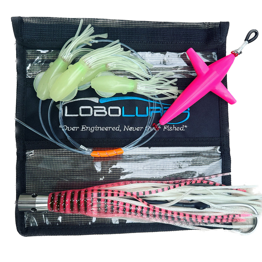 FloMax-Pro Night Glow B2 Bomber Daisy Chains Bigeye Tuna & Marlin Pink Mackerel Glow I Lobo Lures