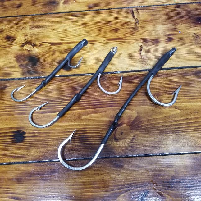 double fishing hooks Lobo Lures Heavy Duty Single Hook Set Rig 12/0 I Lobo Lures