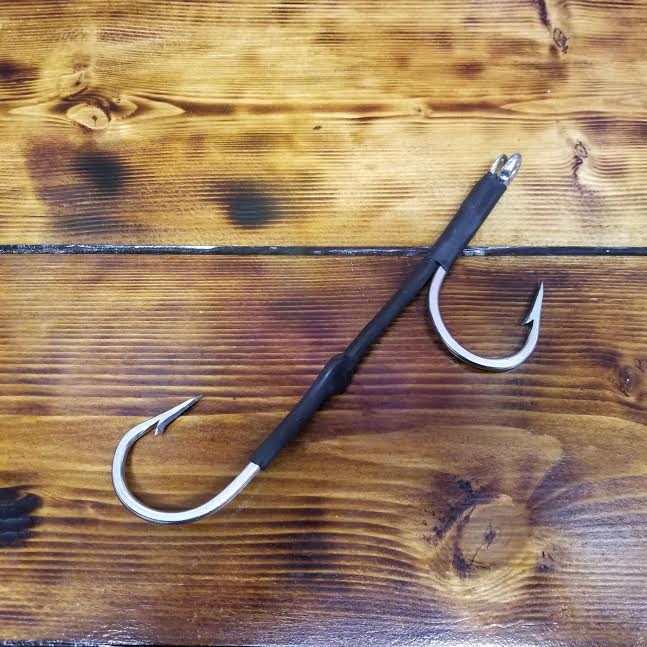 double hook fishing lure Lobo Lures Heavy Duty Single Hook Set Rig 10/0 I Lobo Lures