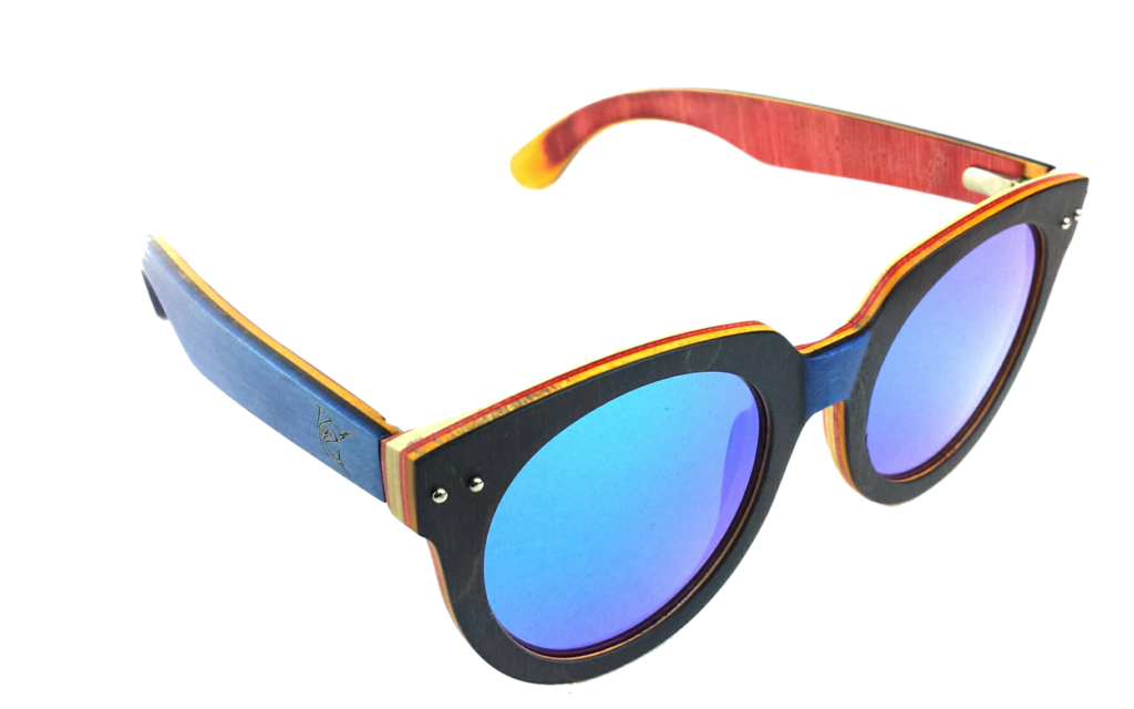 lobo-sportfishing - LPG Apparel Co. BLUE LAGOON Mirrored Polarized Wood Sunglasses - LPG Apparel Co. - Apparel