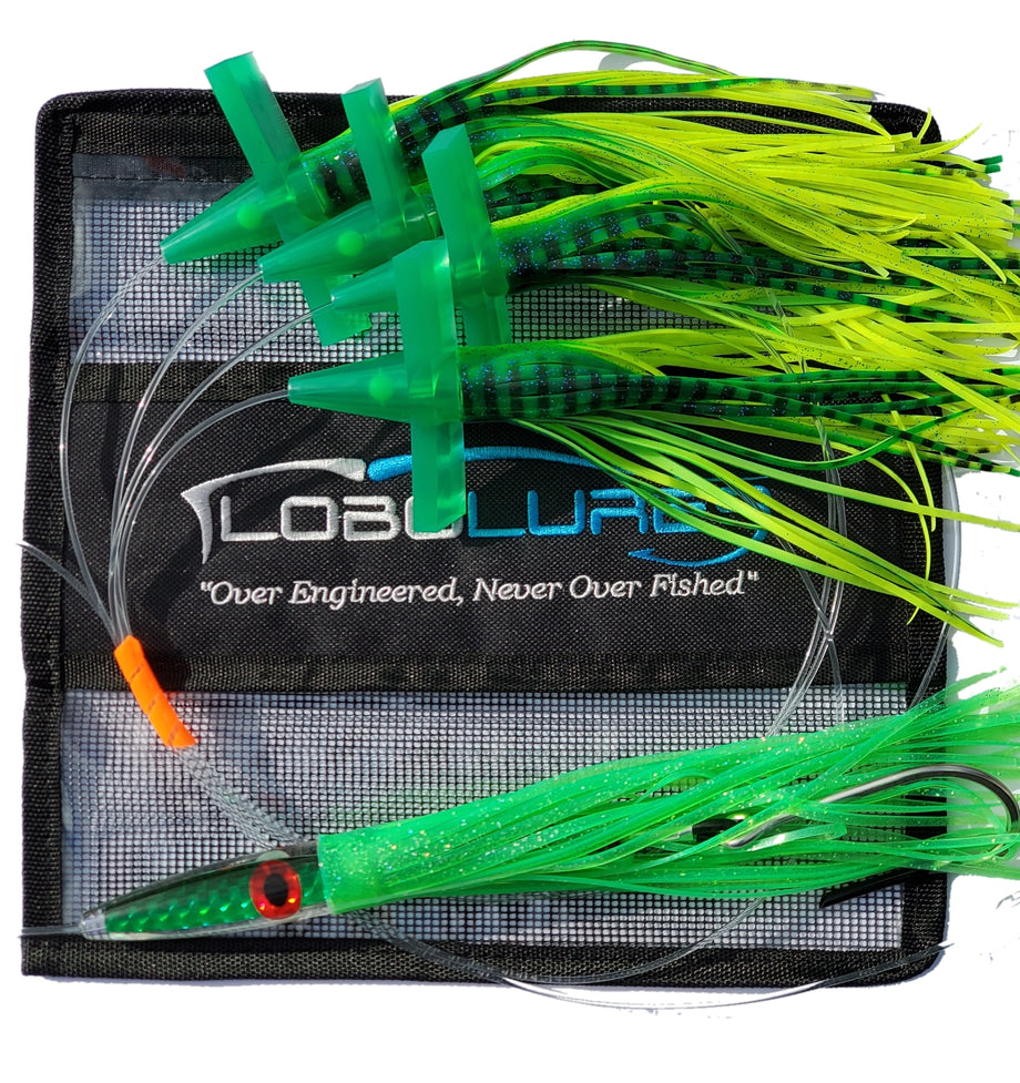 bost fishing lures Lobo Lures #222 Tuna Crack Commotion Splash Machine Tuna Bullet Daisy