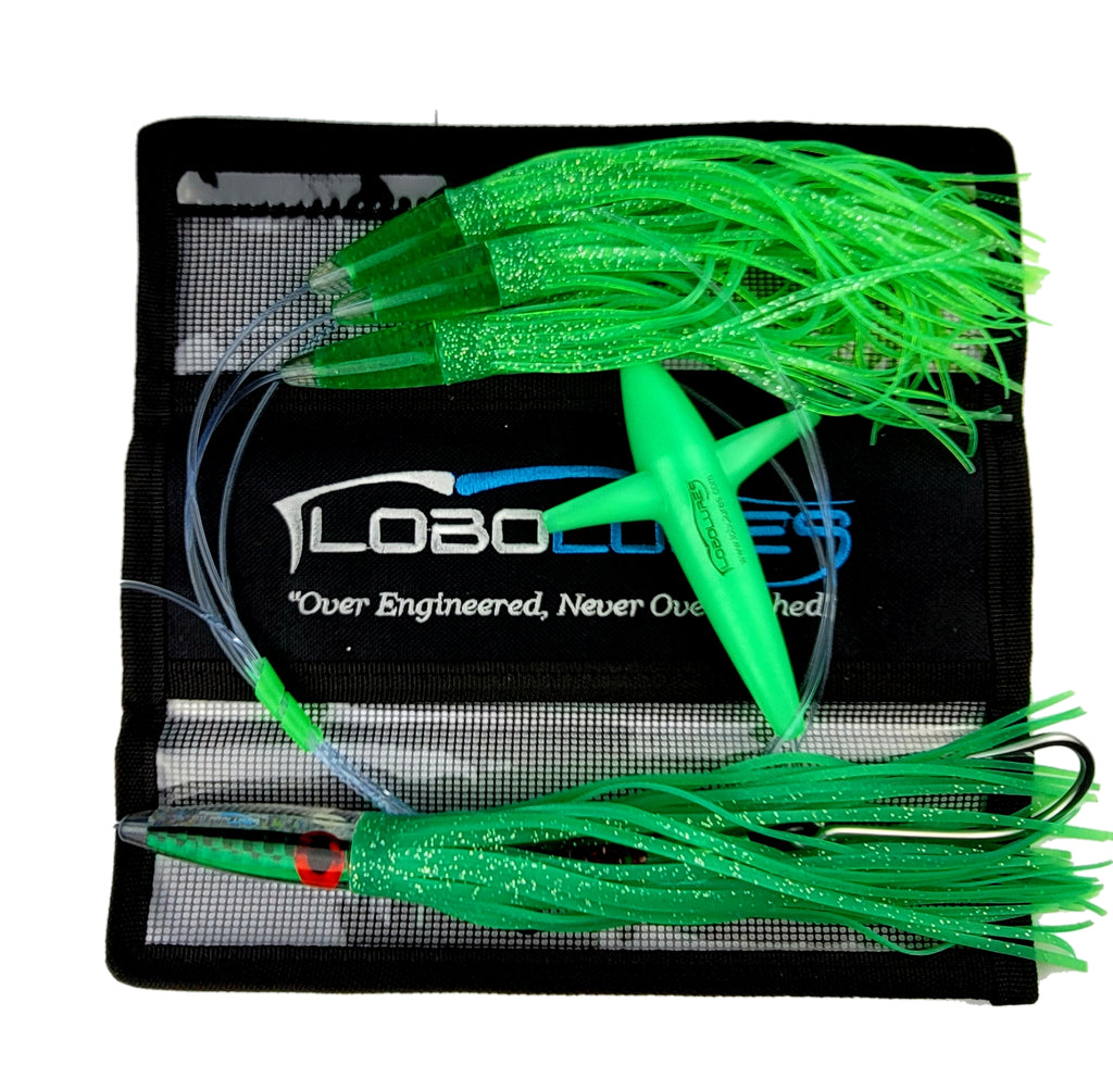 Esca Big Game Verde/Gialla In Piuma Per Tonno, Mahi, Dorado – Extreme Fishing