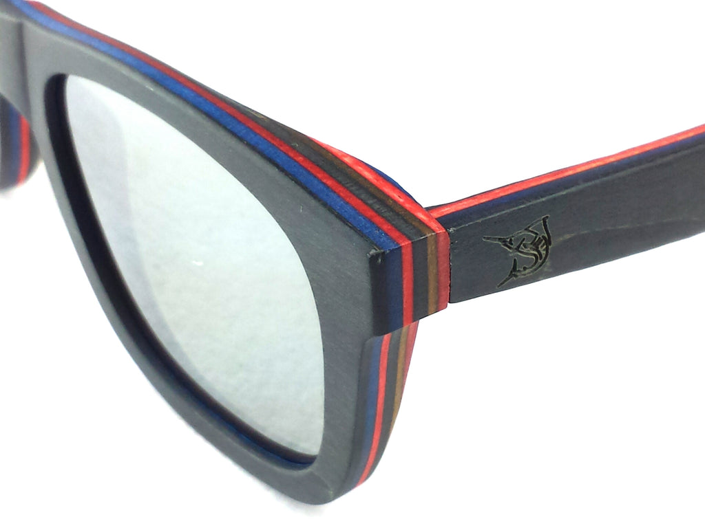 lobo-sportfishing - LPG Apparel Co. CABO Mirrored Polarized Wood Sunglasses - LPG APPAREL CO - 