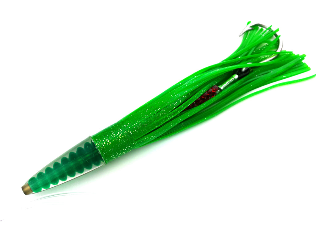 lobo-sportfishing - Lobo Lures Green Machine Style Tuna Slammer Medium 9" Rigged Trolling Lure - Lobo Lures - 