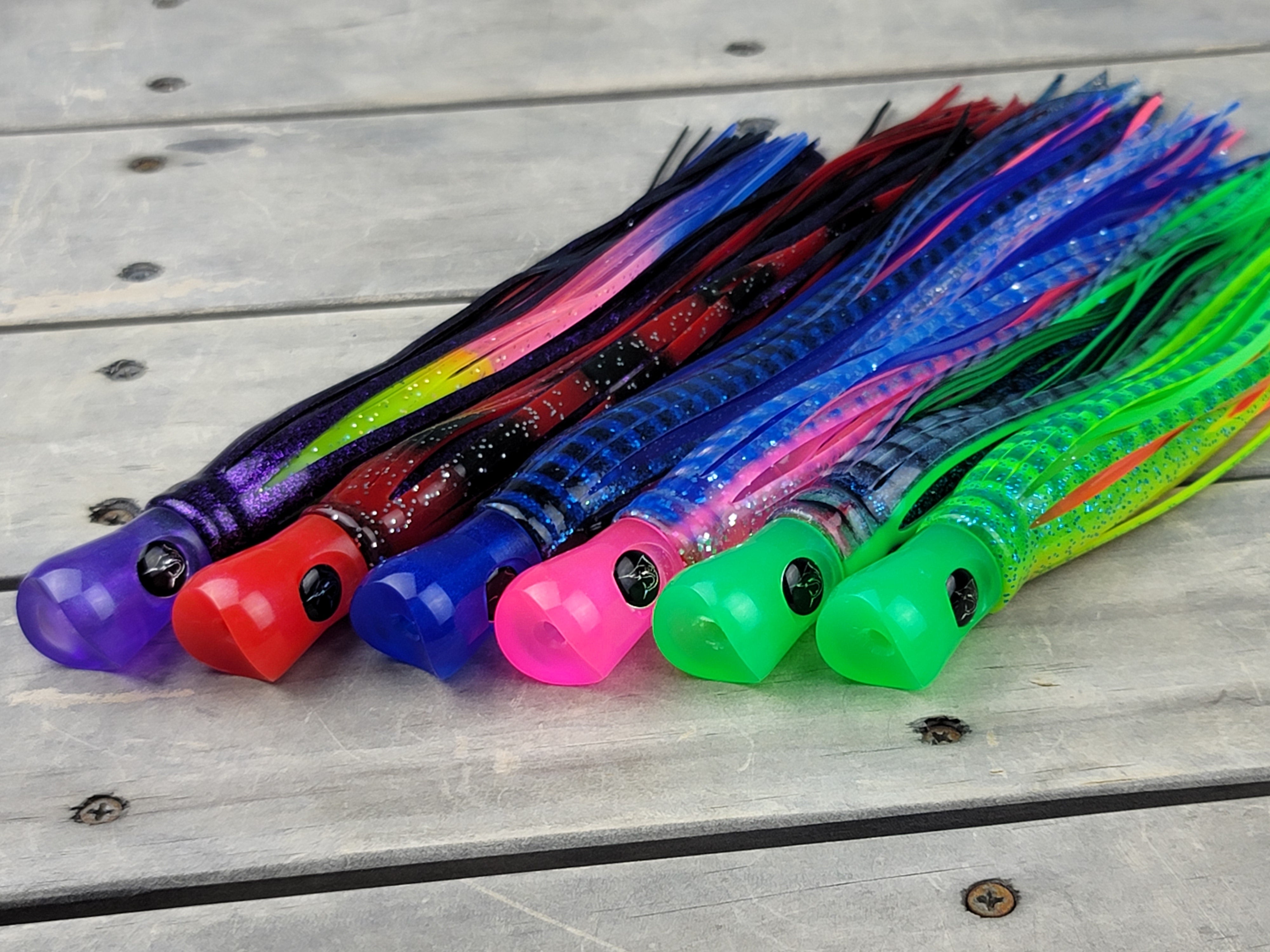 Esca Da Pesca AKU LURES #11 | Piuma Per Trollaggio Skipjack E Tonno – Esche Artigianali Per Acqua Salata