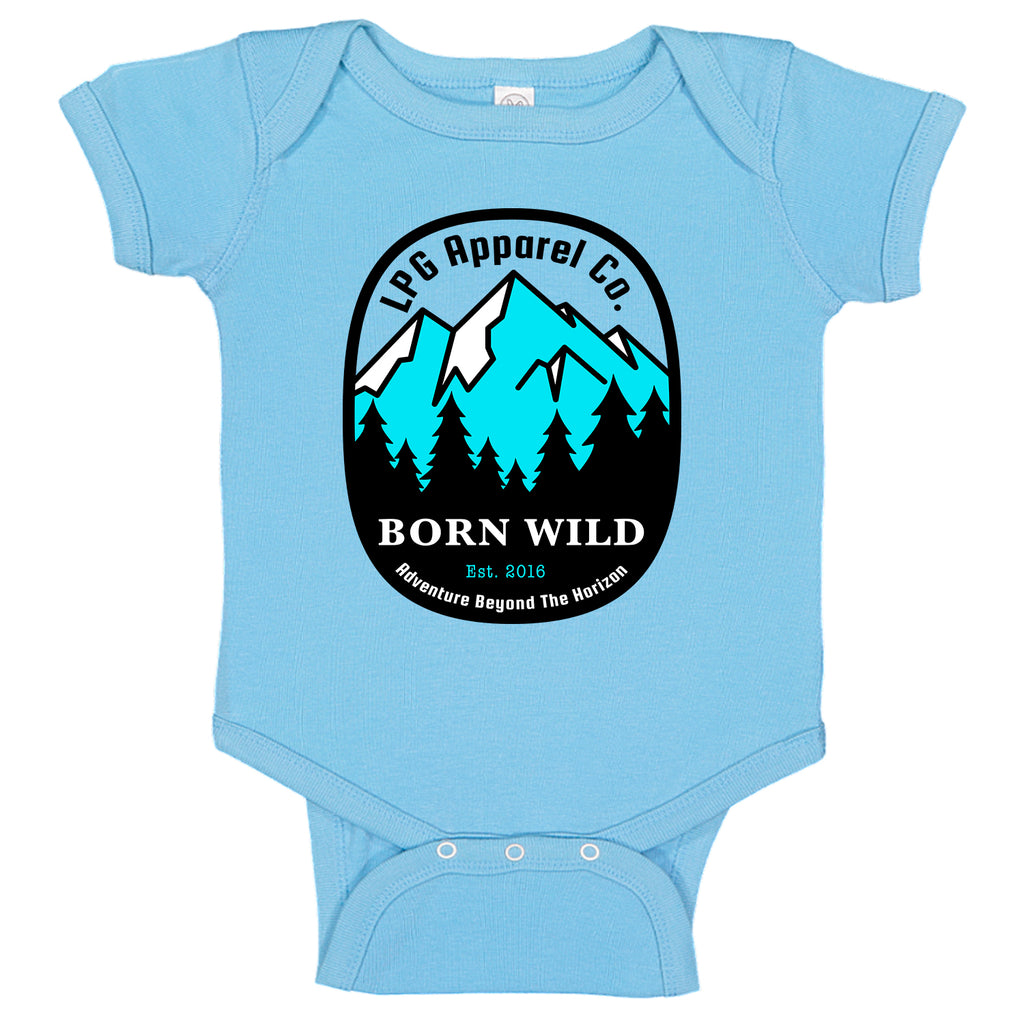 lobo-sportfishing - LPG Apparel Co. Born Wild Mountineer Baby One-piece Romper - LPG Apparel Co. - Apparel