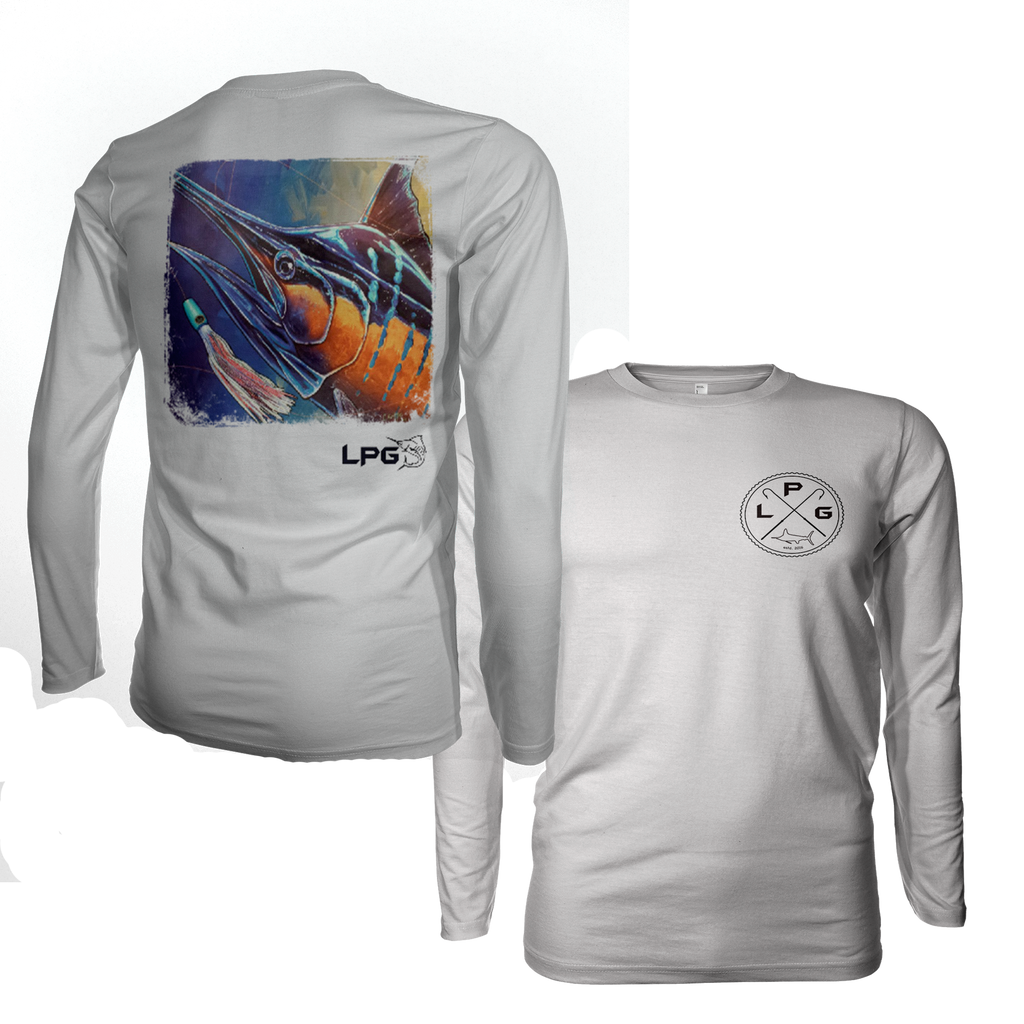 lobo-sportfishing - LPG Apparel Co. Electric Marlin Vibe Performance Shirt UPF 50 - Lobo Lures - 