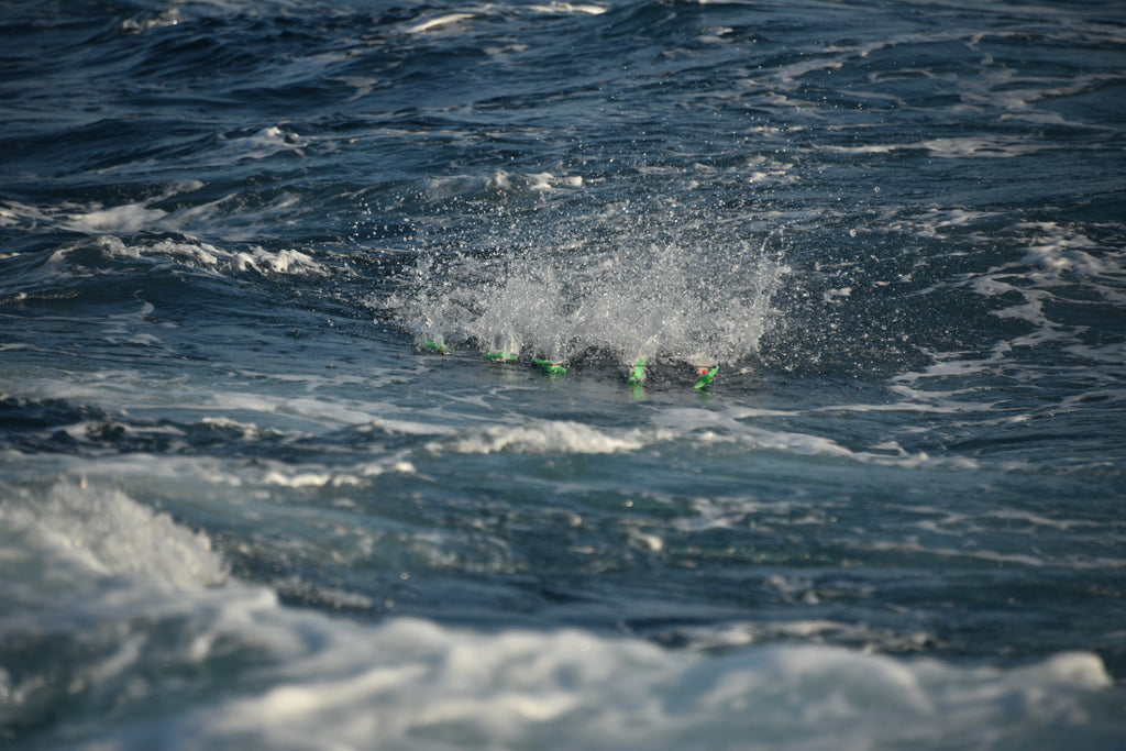 lobo-sportfishing - Lobo Lures 36" Skipjack UV Hybrid Green Mackerel Splash Spreader Bar - Lobo Lures - 