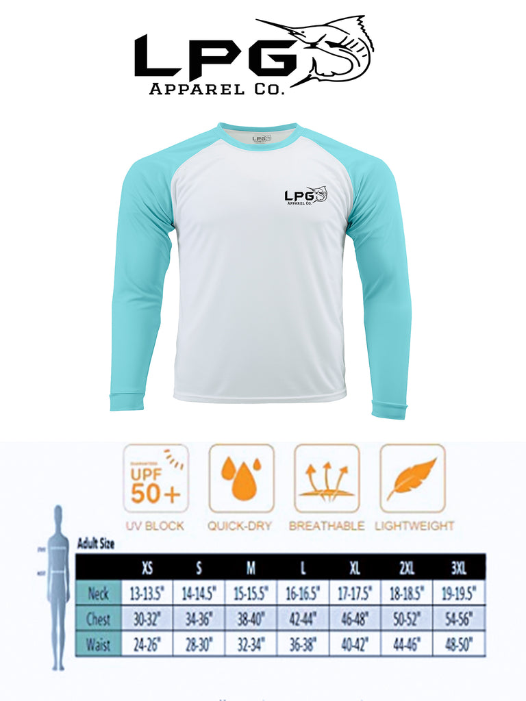 lobo-sportfishing - LPG Apparel Co. Adventure Palm Tree Surf LS Performance UPF 50 Unisex Shirt - Lobo Lures - 