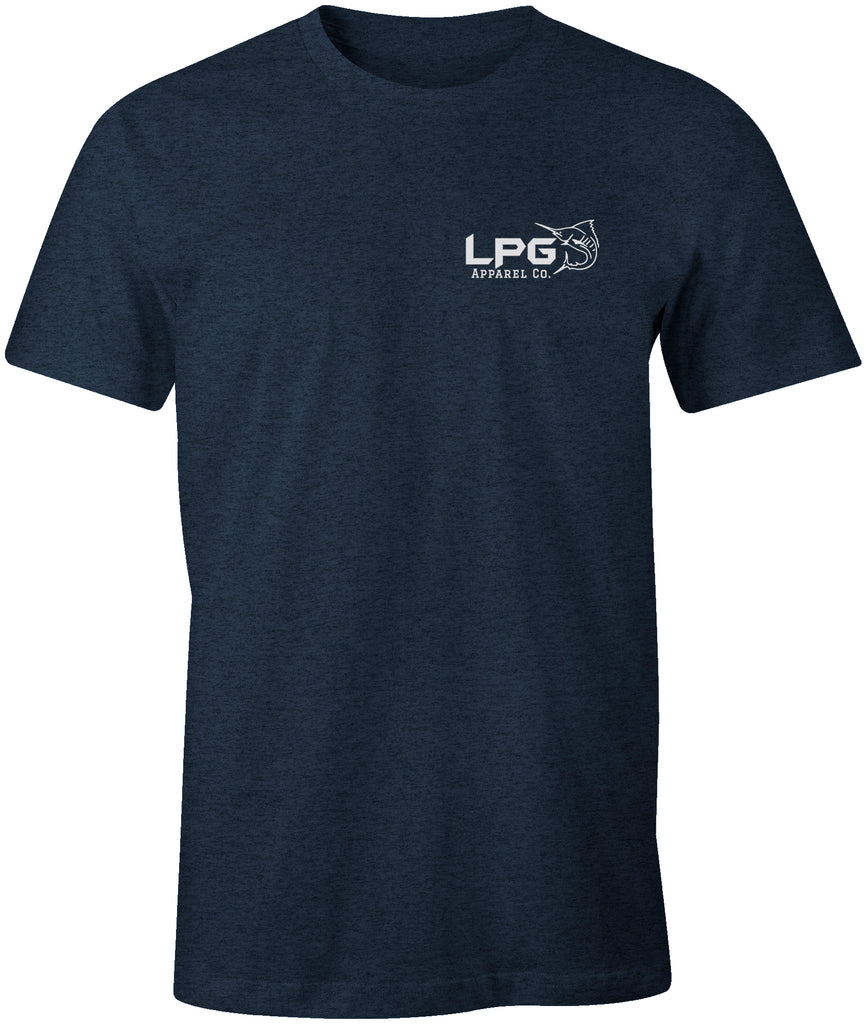 lobo-sportfishing - LPG Apparel Co. Blue Marline Bill Buster by Mark Ray T-Shirt - LPG APPAREL CO - T-Shirt