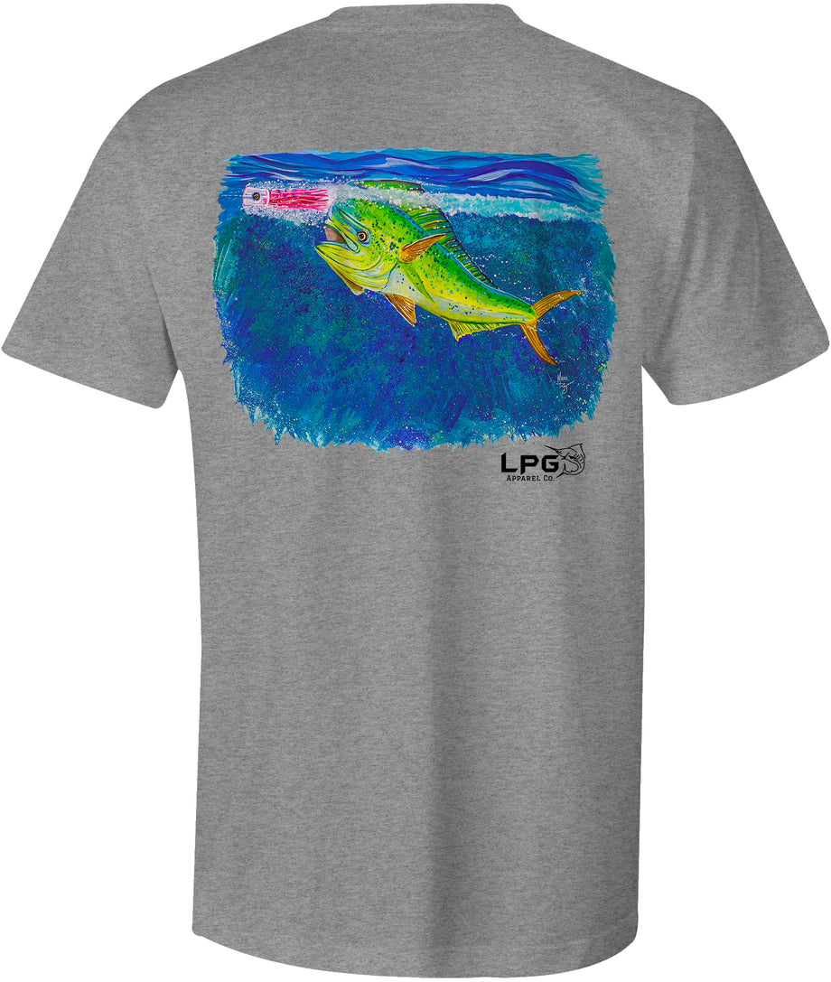 LPG Apparel Co. Screamin' Mahi T-Shirt Seafoam Green / 3XL I Lobo Lures