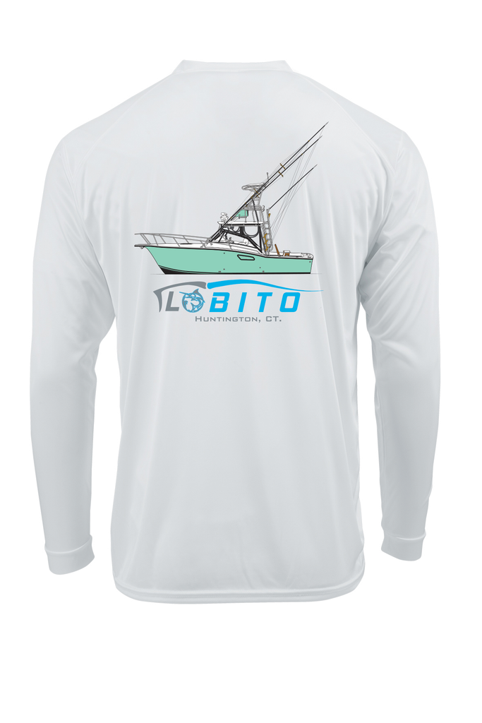 Lobo Lures Lobito Sportfish Tournament Line art Boat T-shirt