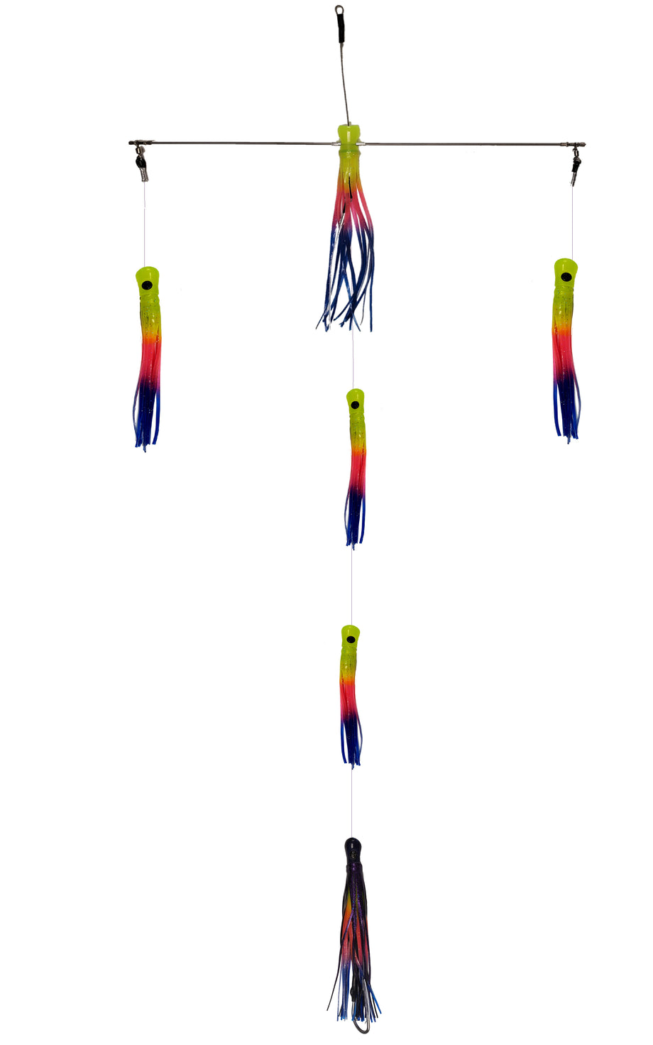 candy bar fishing lure Lobo Lures #310 Canyon Candy Skipjack Hybrid UV 18" Titanium Spreader