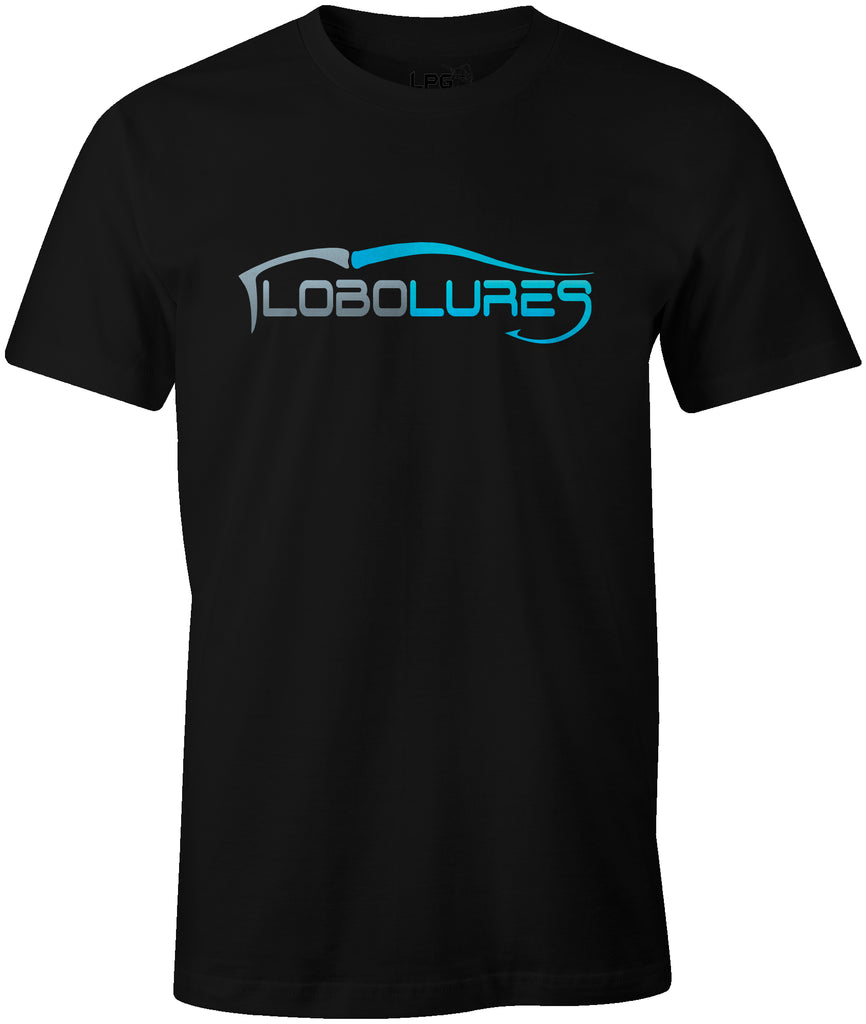 Lobo Lures Signature Lure Logo Premium Cotton T-Shirt Fishing Tee, Fishing Tackle T-Shirt, Fishing Apparel