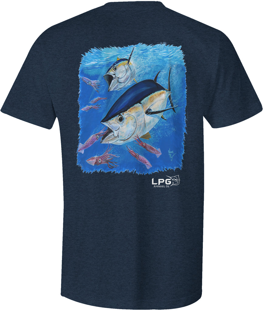 Lobo Lures | LPG Apparel Co. Bigeye Tuna Fishing T-Shirt, Tuna Fishing, Fishing apparel, Tuna T-Shirt