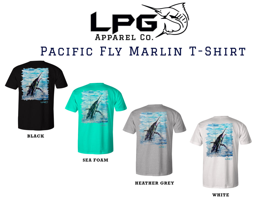 lobo-sportfishing - LPG Apparel Co. Pacific Fly Marlin T-Shirt - LPG Apparel Co. - T-Shirt