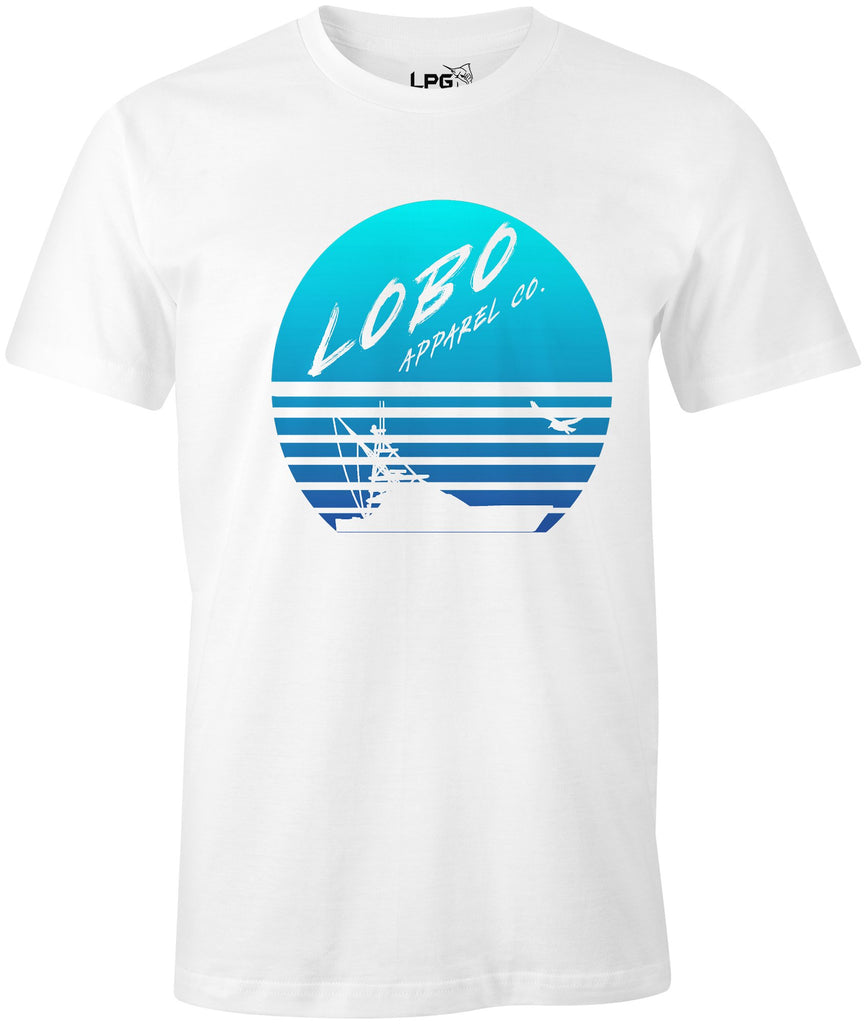 LPG Apparel Co. Sportfish Sunset Hombre T-Shirt, Sportfishign Tee, Sportfishing t-shirt, Fishing Tee, Fishing t-shirt