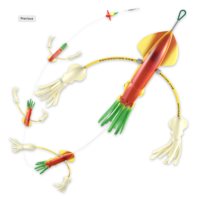 SquidNation Flippy Floppy Thing Tuna Marlin Magnet Daisy Chain – Lobo Lures