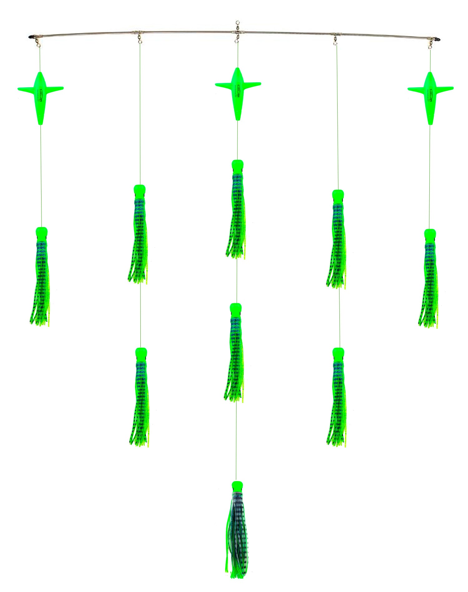 Lobo Lures #215 Skipjack Hybrid Skipjack Hybrid UV Splash Tuna Mahi Marlin Trolling Lure Daisy Chain Abaco
