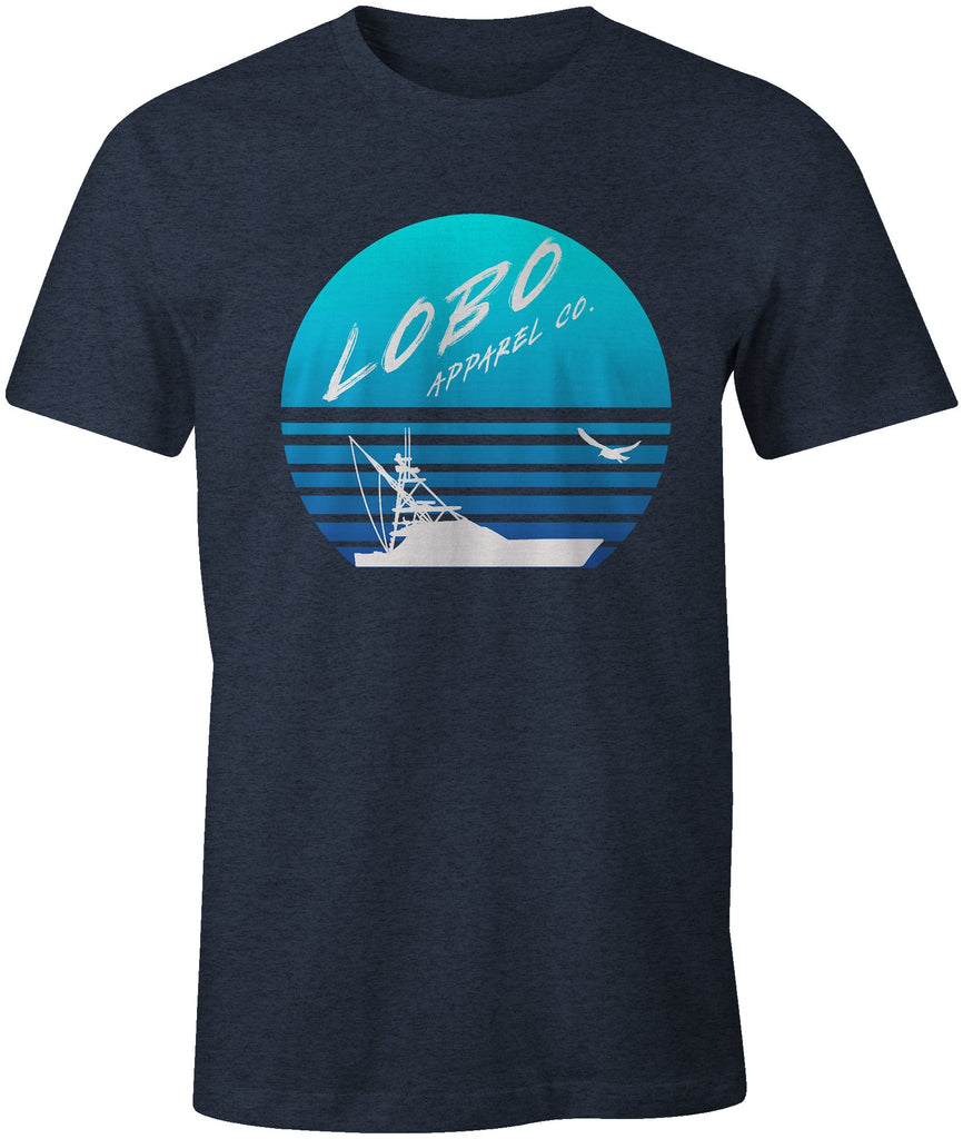 LPG Apparel Co. Sportfish Sunset Hombre T-Shirt, Sportfishign Tee, Sportfishing t-shirt, Fishing Tee, Fishing t-shirt
