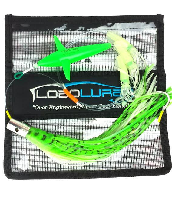 lobo-sportfishing - Lobo Lures #203 Wahoo-Pro Night Glow B2 Bigeye Daisy Chain - Lobo Marine Products LLC. - Daisy Chains